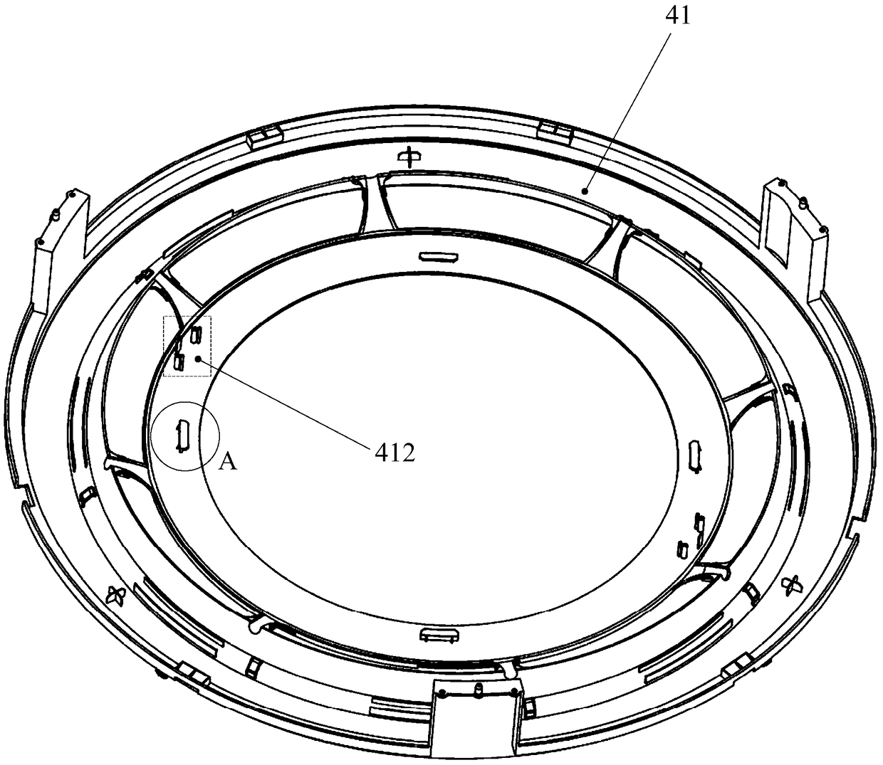 Air conditioner indoor unit and air outlet adjusting method thereof