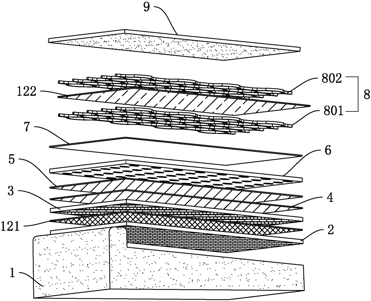 Roof greening construction process method