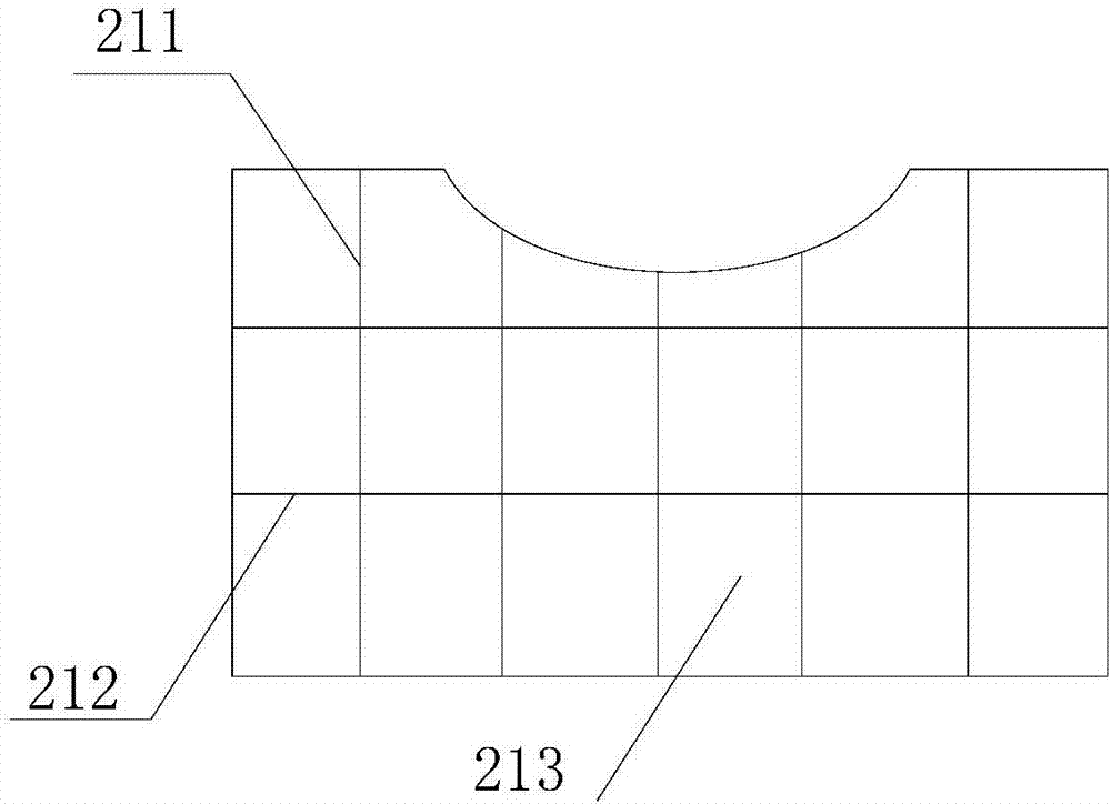 Plastic track with good water seepage effect