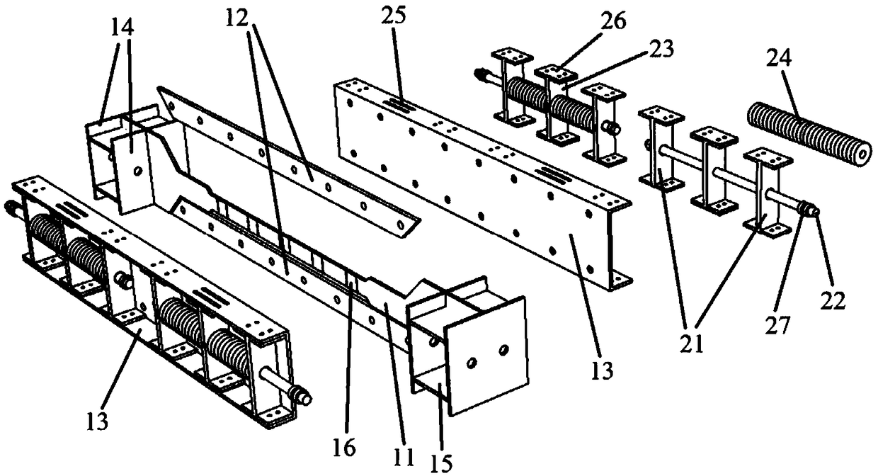 Double-restraint self-reset buckling-proof energy-dissipation support