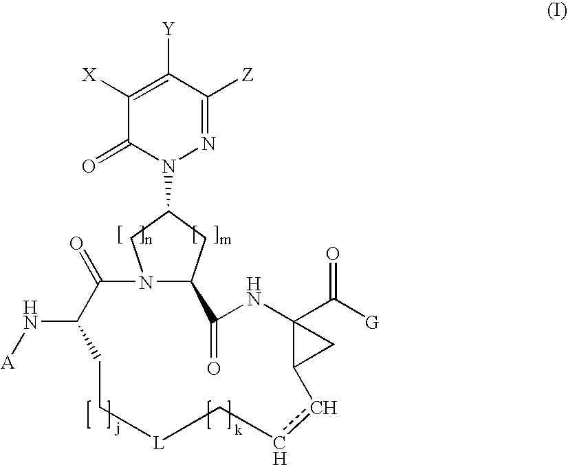 Pyridazinonyl Macrocyclic Hepatitis C Serine Protease Inhibitors