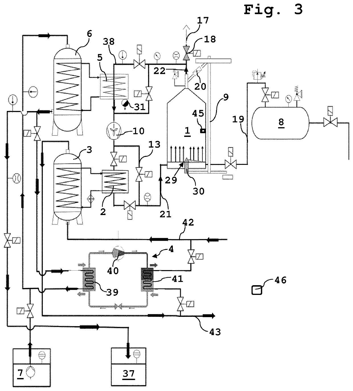 Method and device for drying bulk material