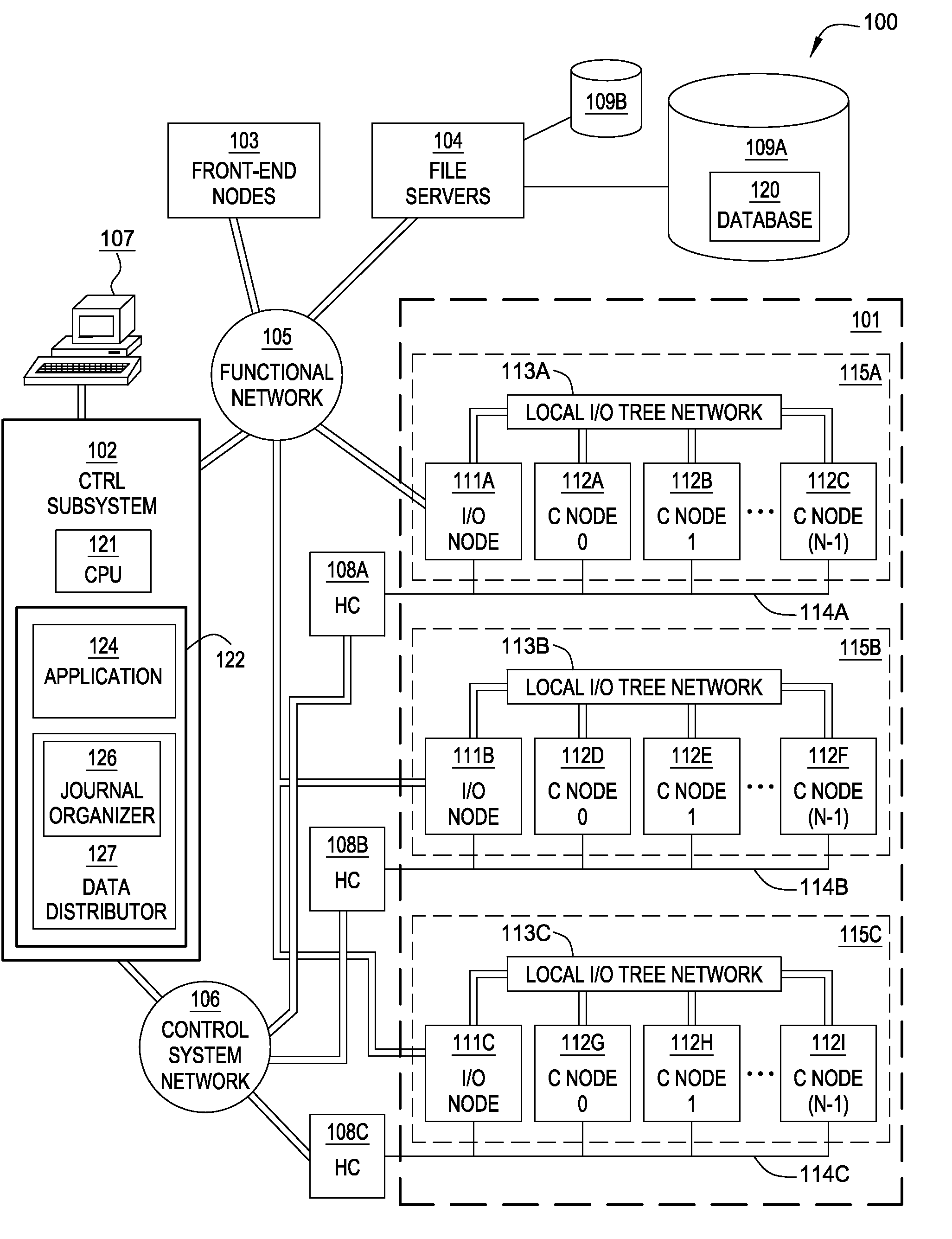 Database journaling in a multi-node environment