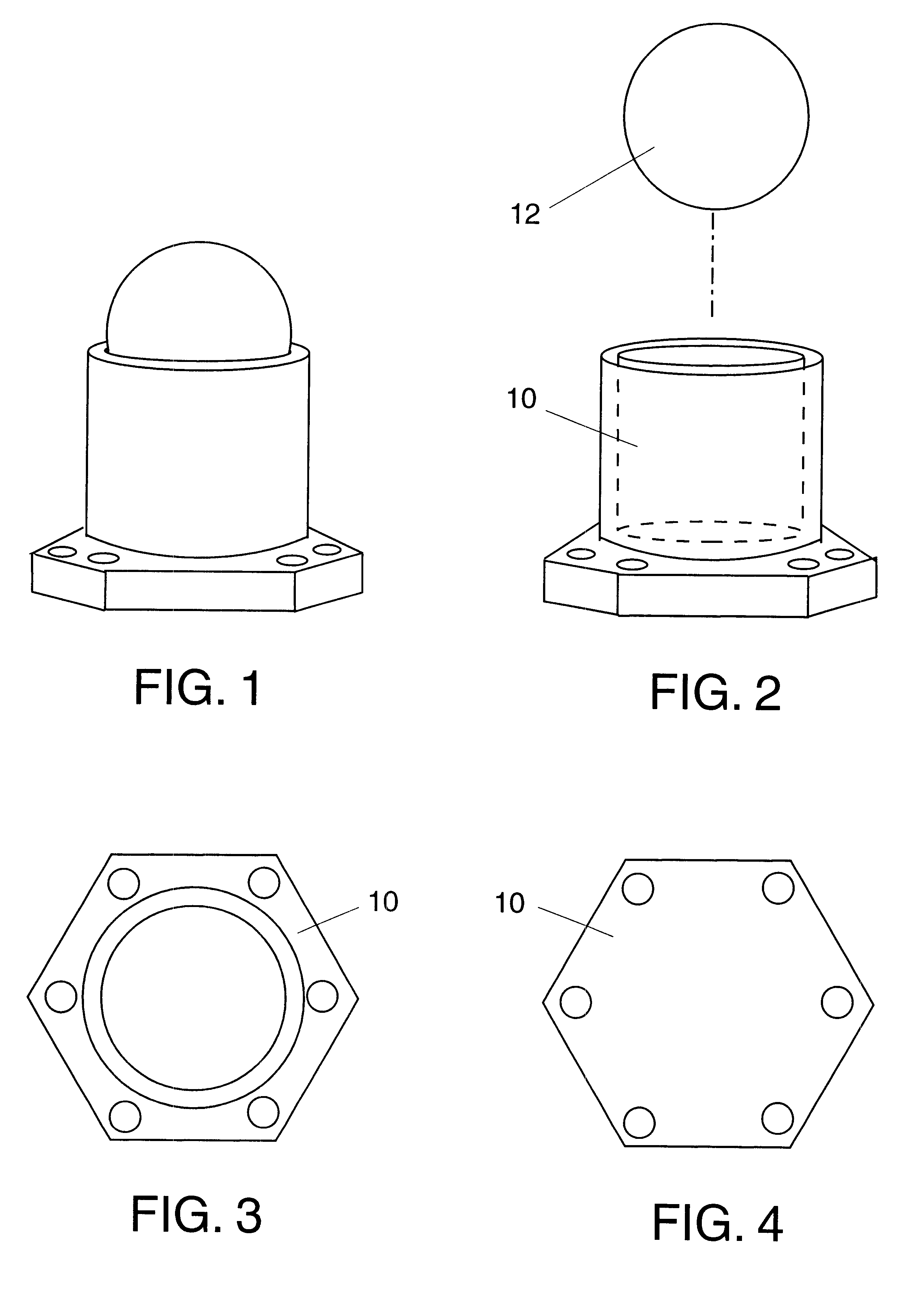 Glue-on tissue mount