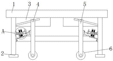 Woven cloth cutting table convenient to move