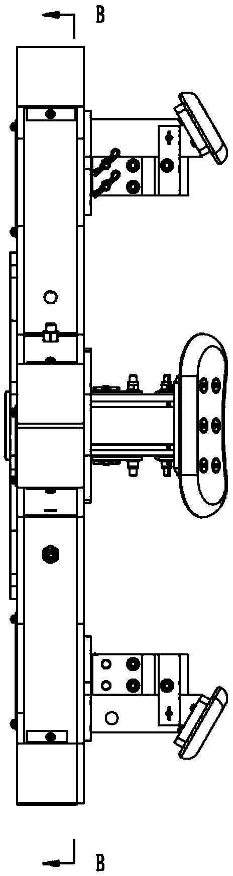 Clamping linkage mechanism and claw disc