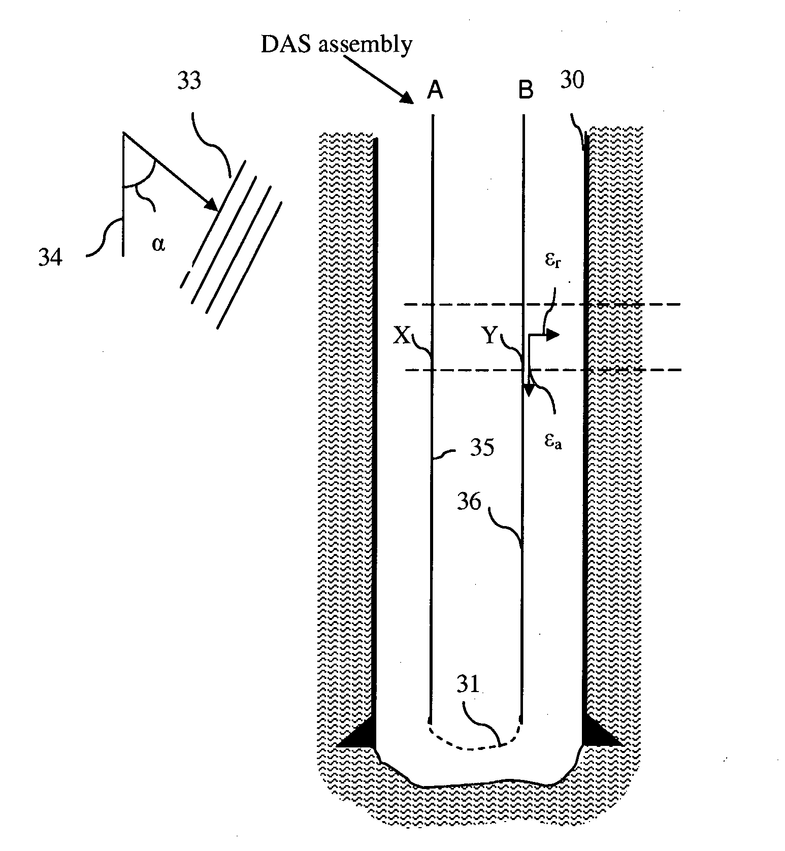 Detecting broadside and directional acoustic signals with a fiber optical distributed acoustic sensing (DAS) assembly