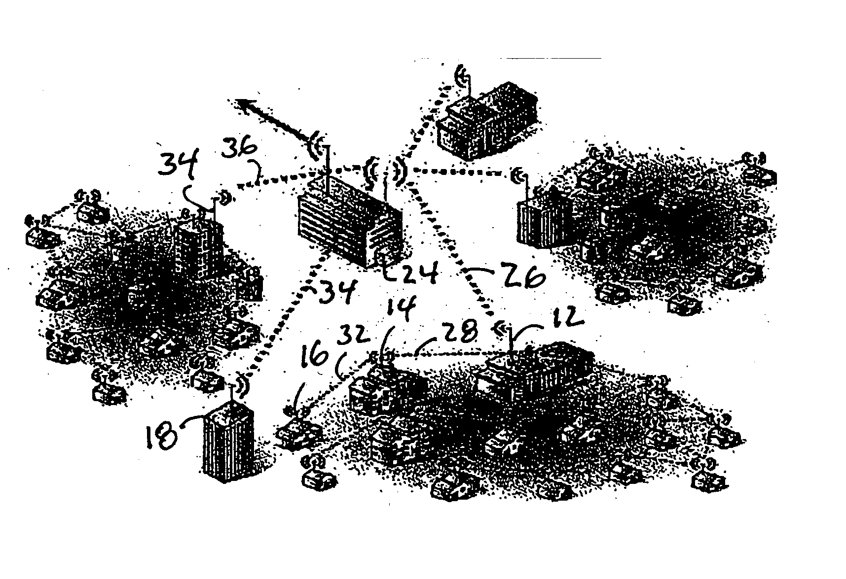 Apparatus, and associated method, for utilizing antenna information determinative of antenna operation in a wireless mesh network