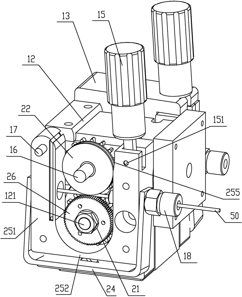 Wiredrawing type high-speed electric arc spraying gun