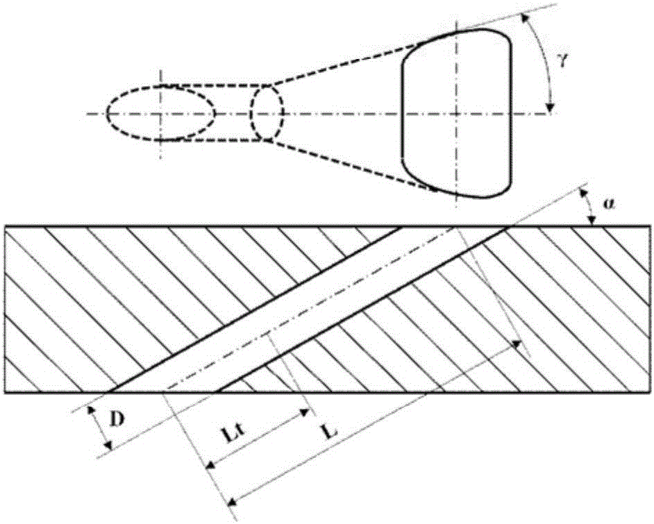 Disperse air film cooling hole structure