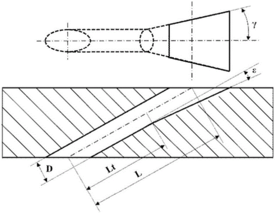 Disperse air film cooling hole structure