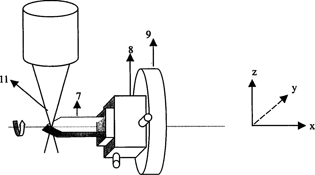 Rotay polishing quasi-molecular laser fine processing method and system thereof