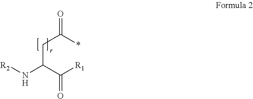 Amino diacids containing peptide modifiers