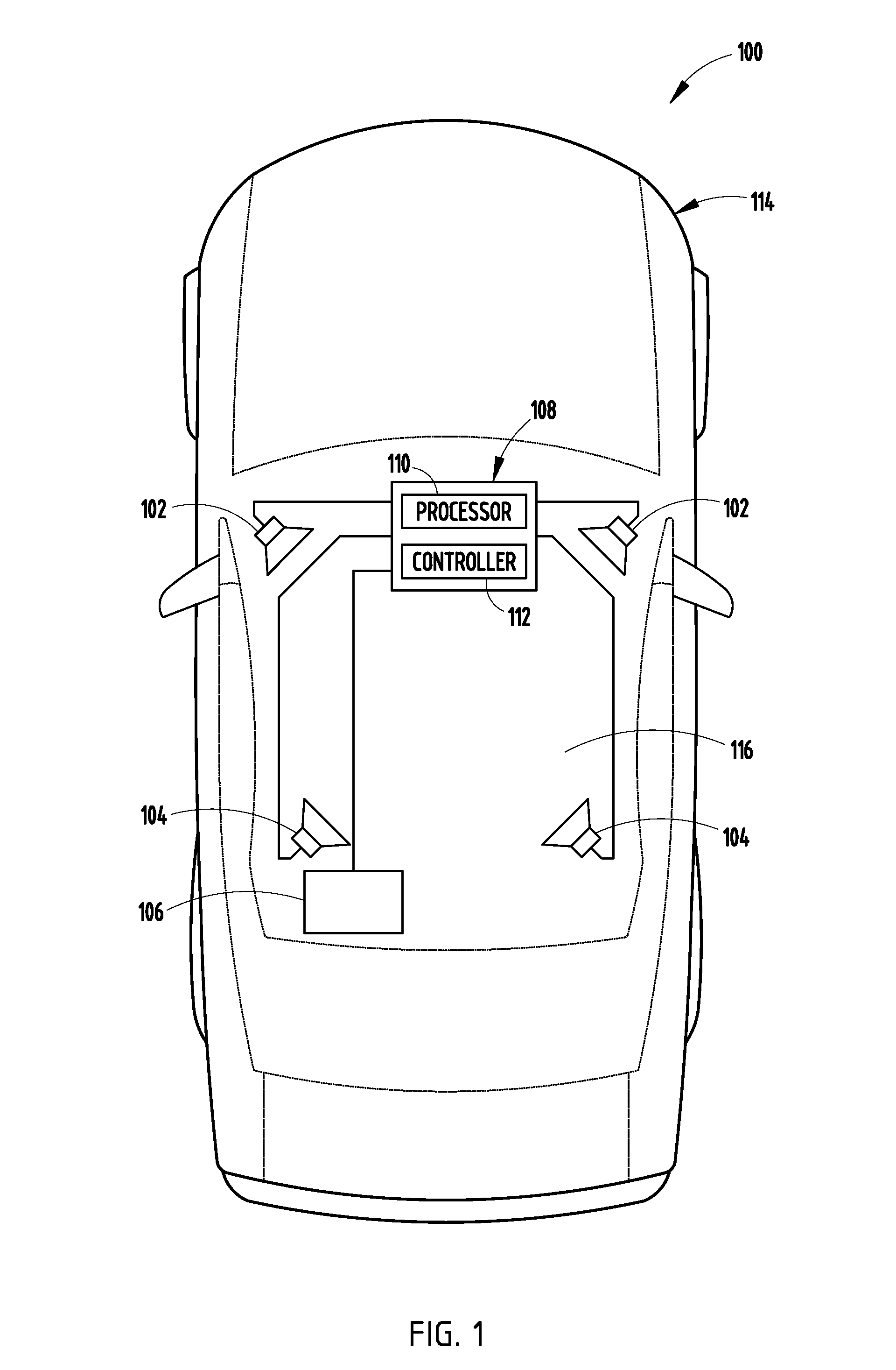 Audio system configured to fade audio outputs and method thereof