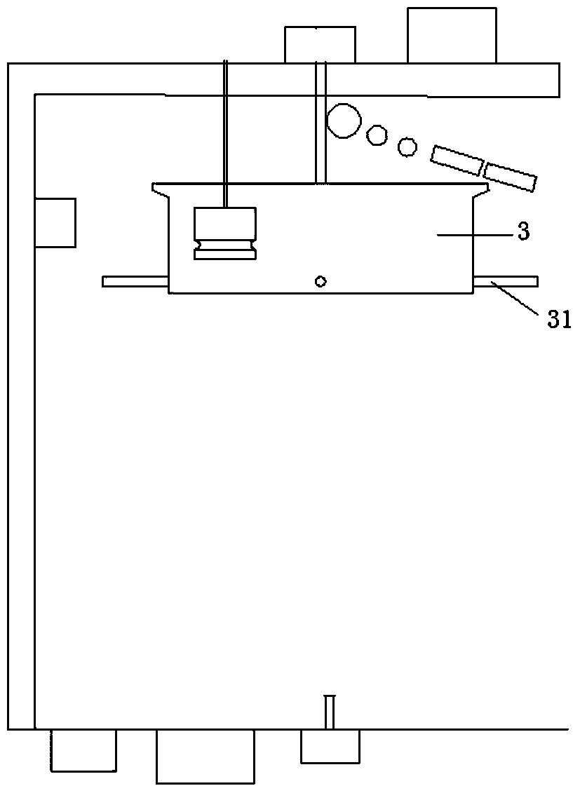 Inverted wire take-up device and method