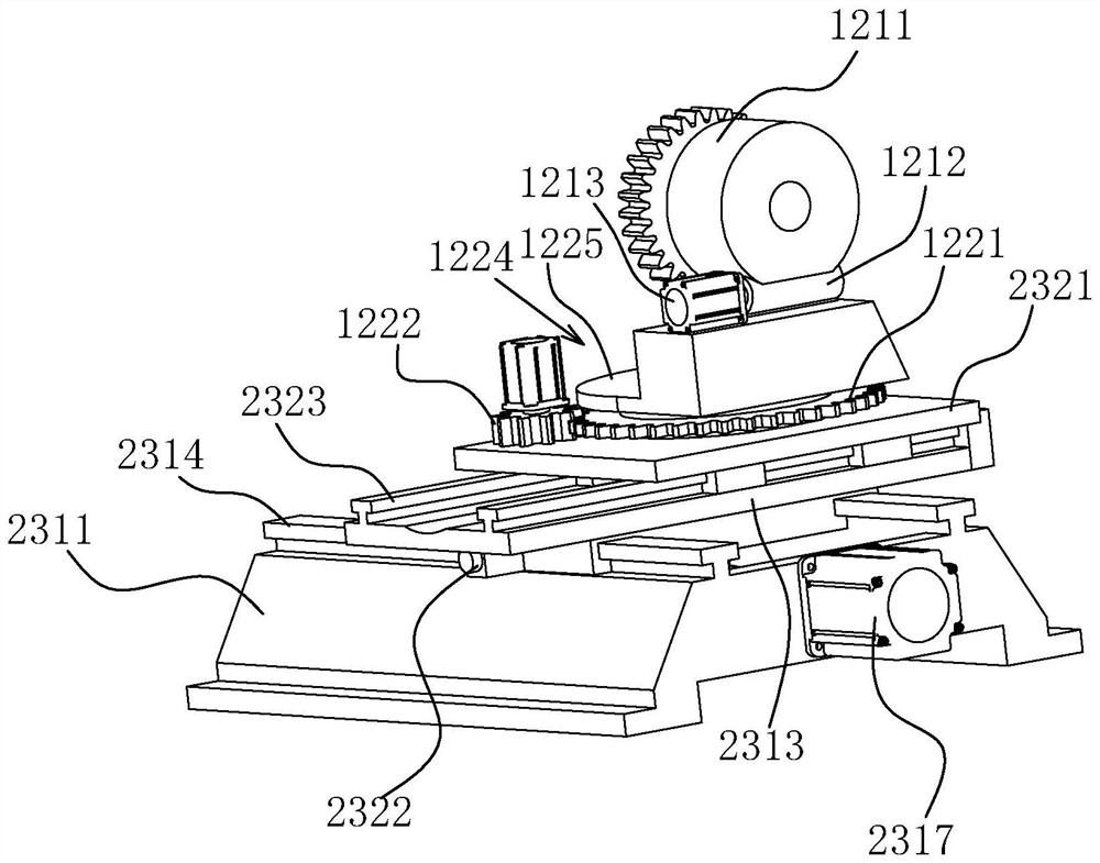 Comb slot machine tool and its displacement control method for comb slot knives