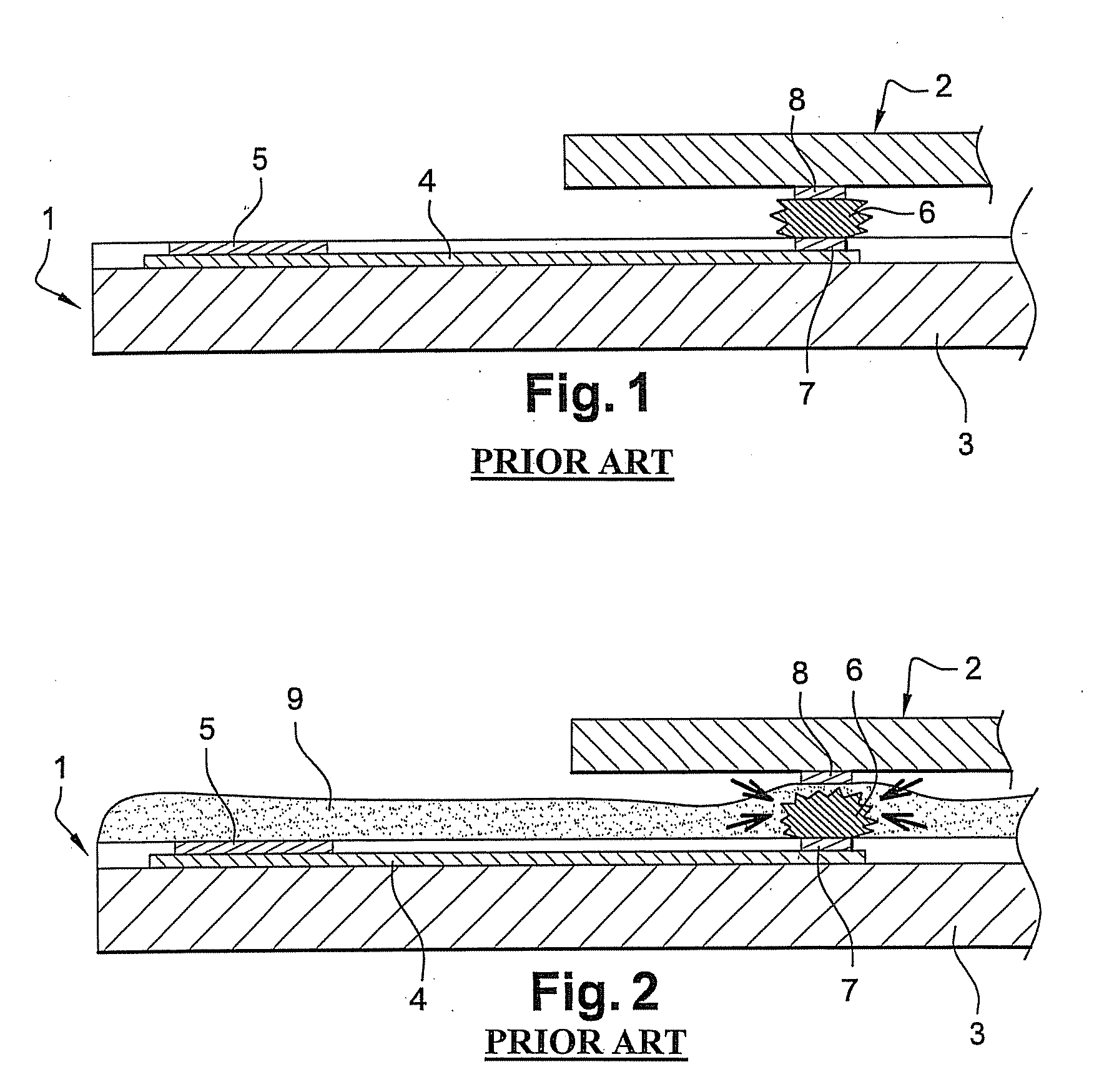 Method for soldering two components together by using a solder material