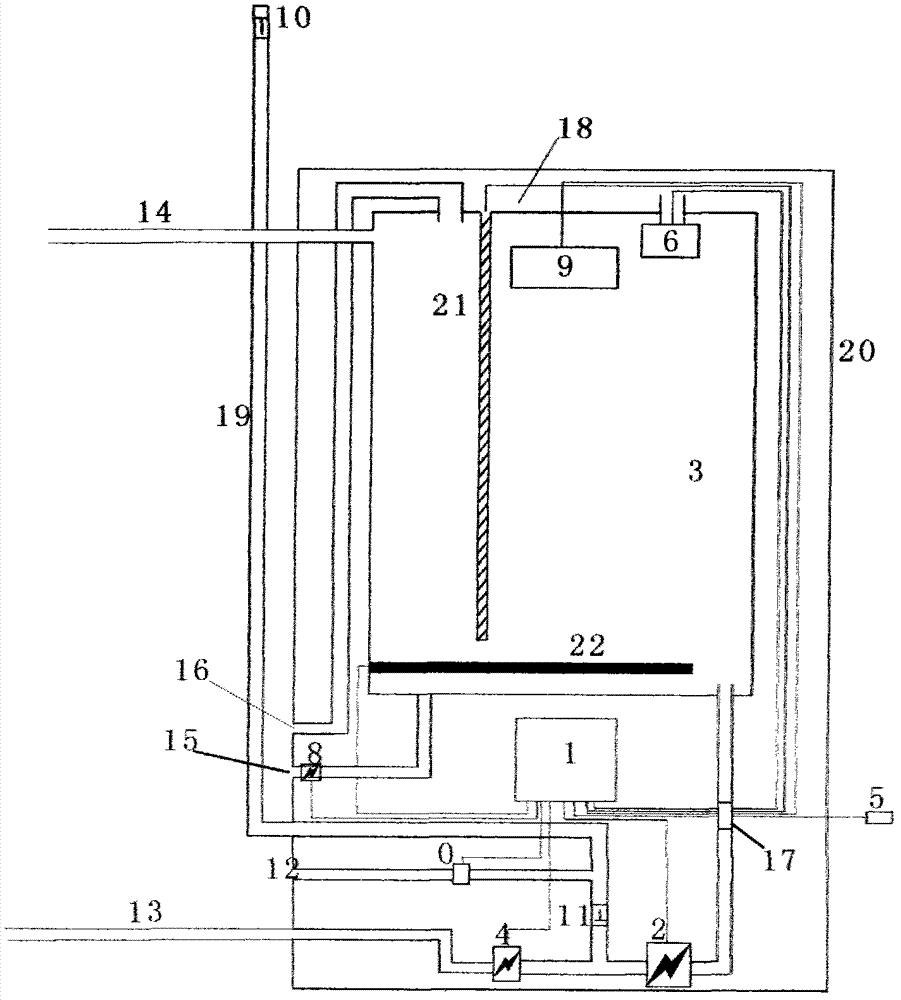 Split type solar water heater inner machine