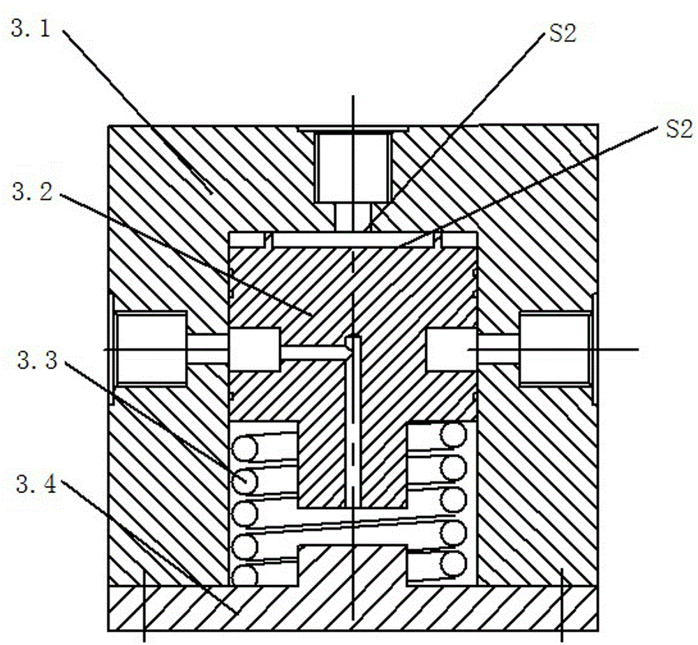 Novel energy accumulator automatic unloading device of coal mine underground explosion-proof vehicle