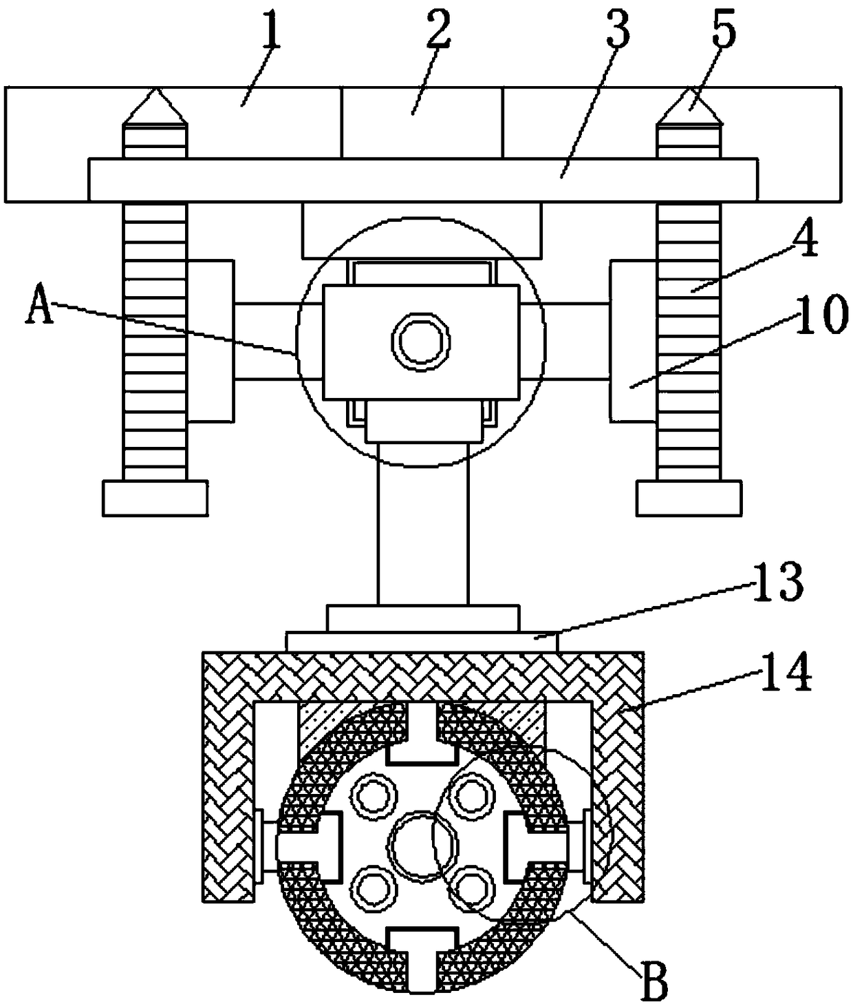 A camera easy to adjust and having good heat dissipation effect