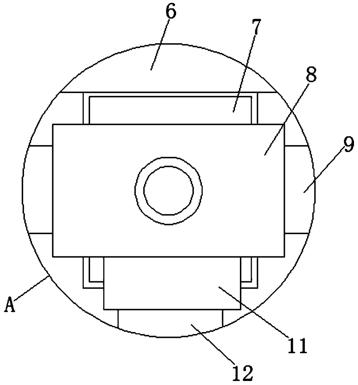 A camera easy to adjust and having good heat dissipation effect