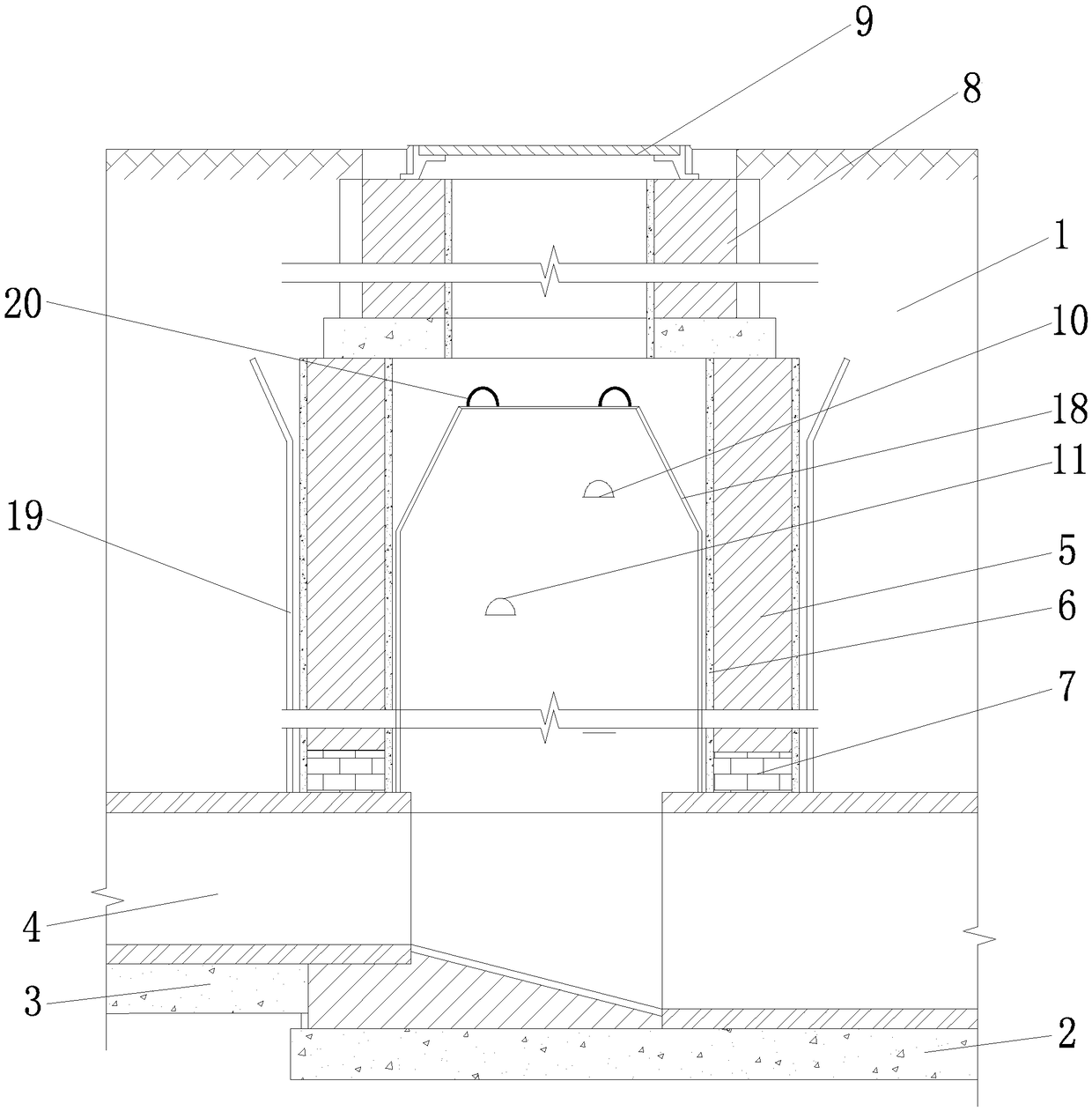 Masonry well chamber and construction method