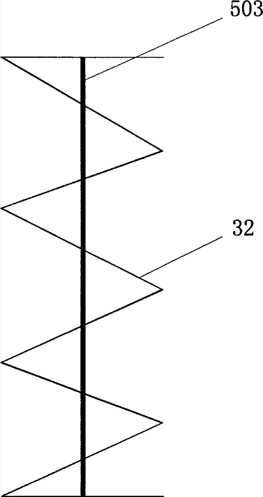 Elastic support component for spring mattress and spring mattress