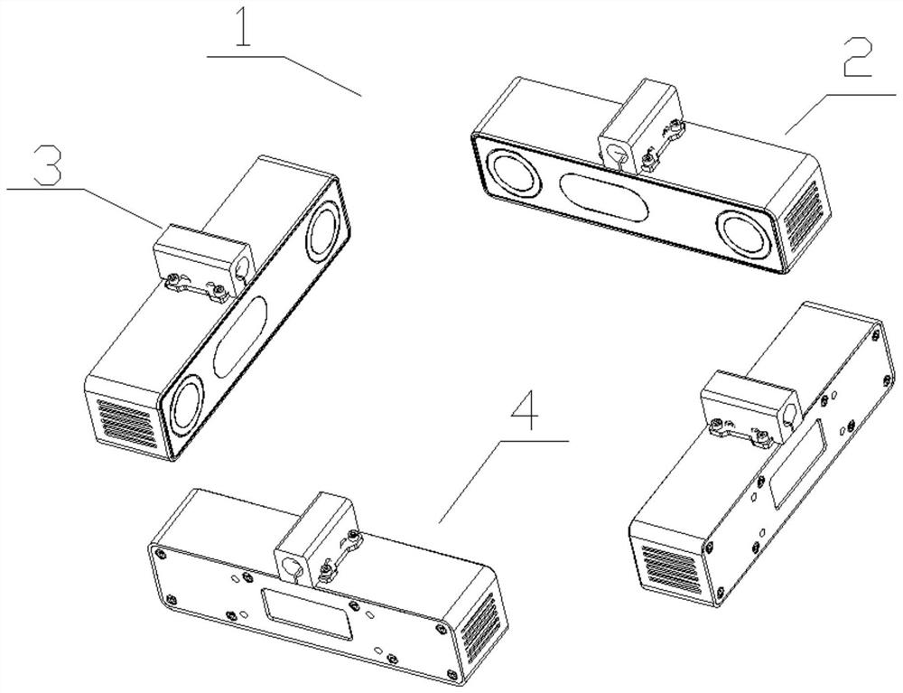 Multi-laser-ray rapid detection method