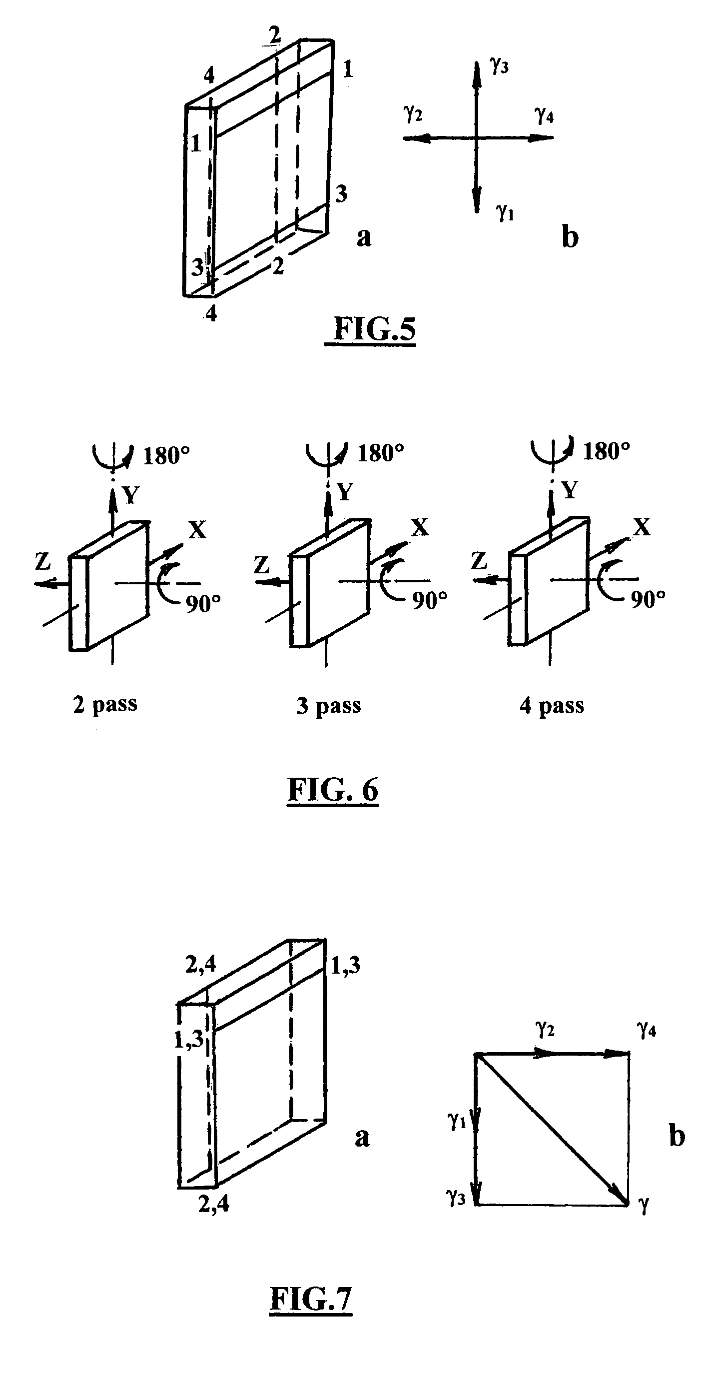 Method and apparatus for equal channel angular extrusion of flat billets