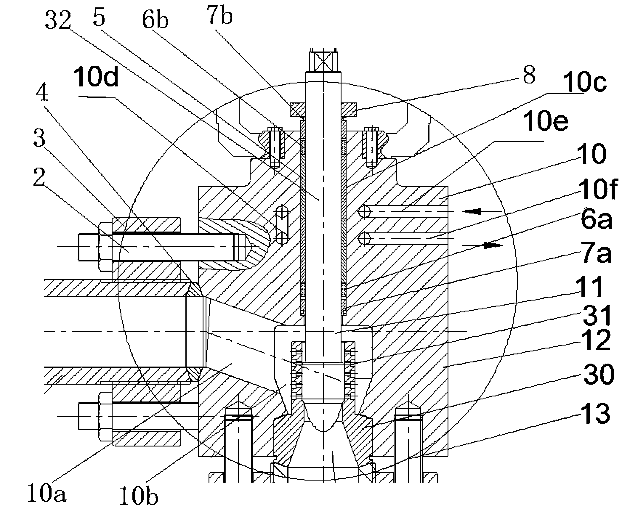 Pneumatic high pressure regulating valve