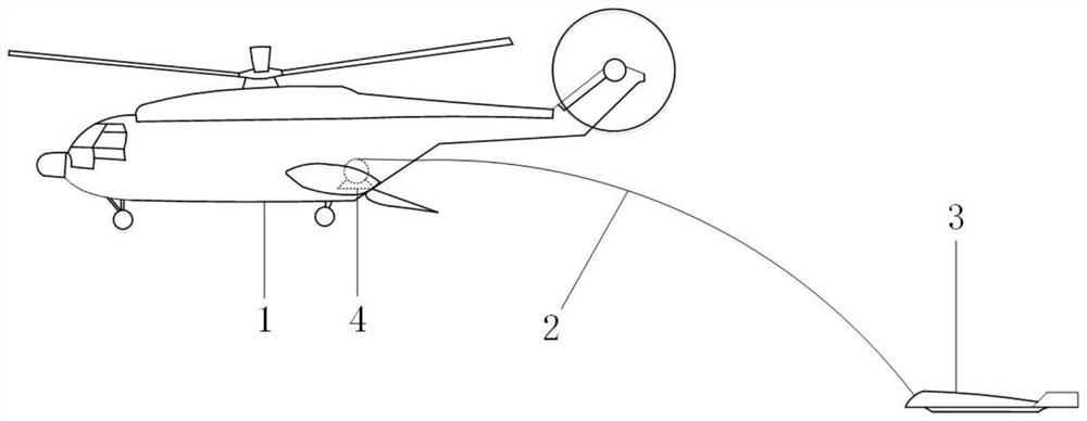 A UAV sliding track type air rapid recovery system