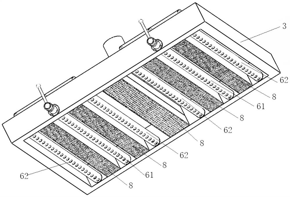 Air control device for continuous tea leaf de-enzyming and carding machine