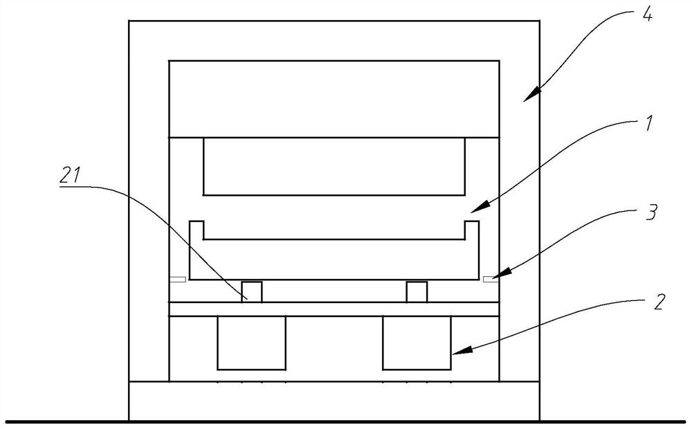 A method for pressing large-scale flat rubber products and production equipment using the same