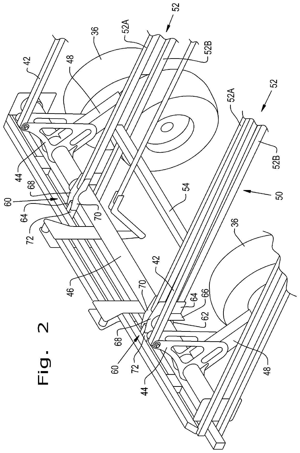 Rockshaft and frame in an agricultural implement