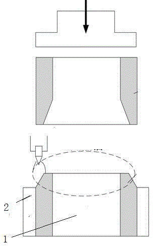 Method for hot-pressure welding aluminum-steel dissimilar material