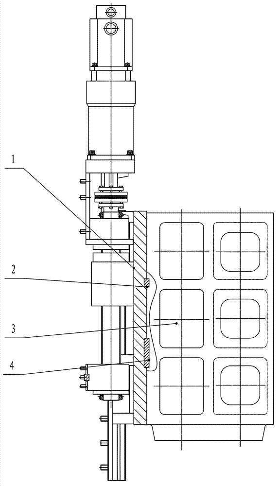 Spindle anti-series structure for circular seam back chipping type edge milling machine