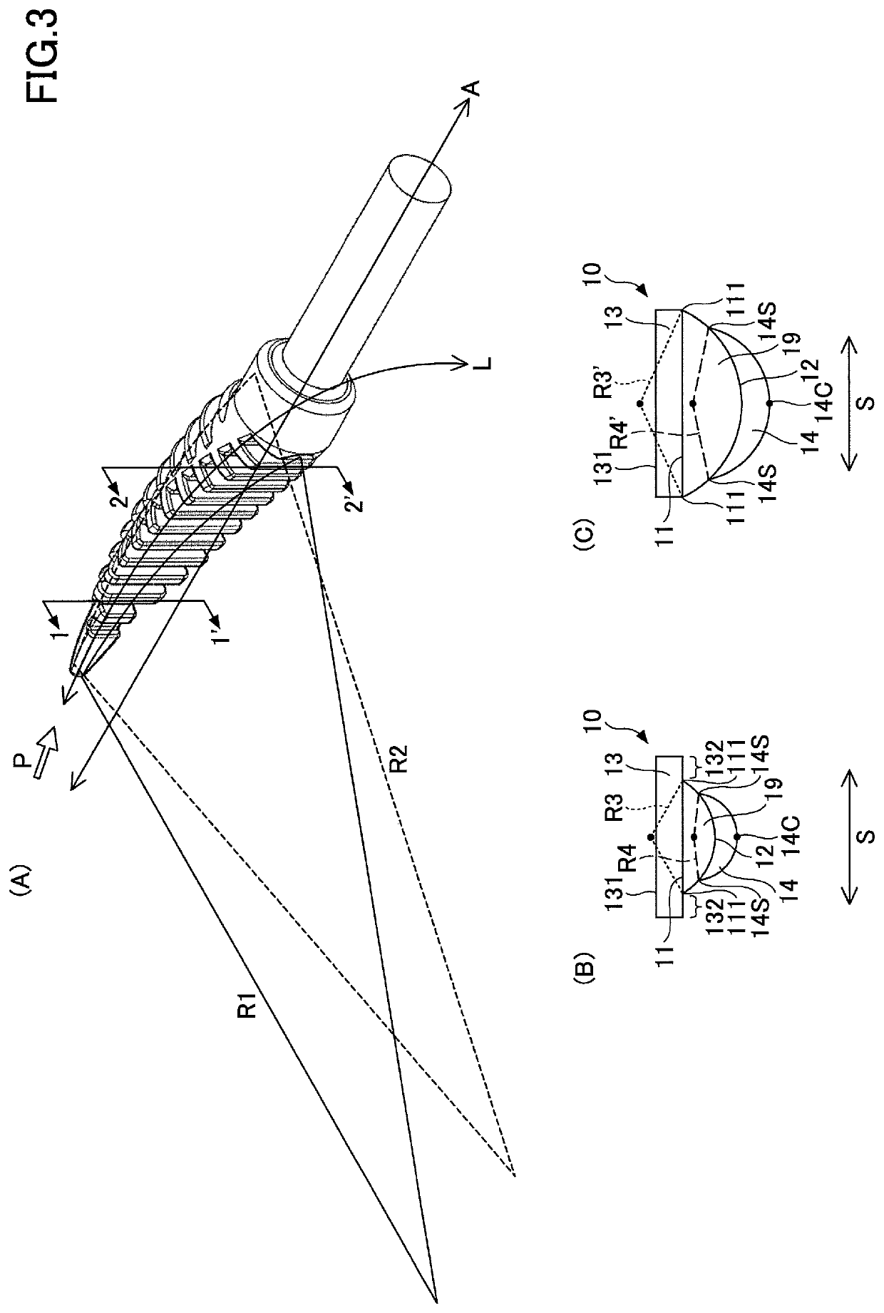 Eye cosmetic applicator and eye cosmetic tool