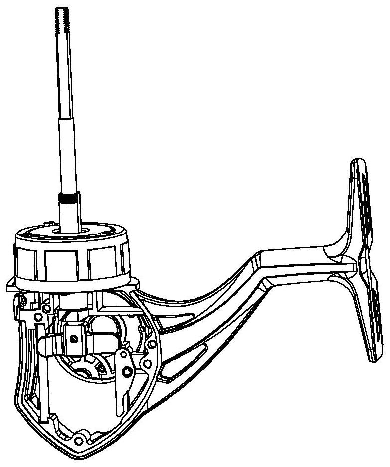 Rack bar and guide bar structure for fishing reel