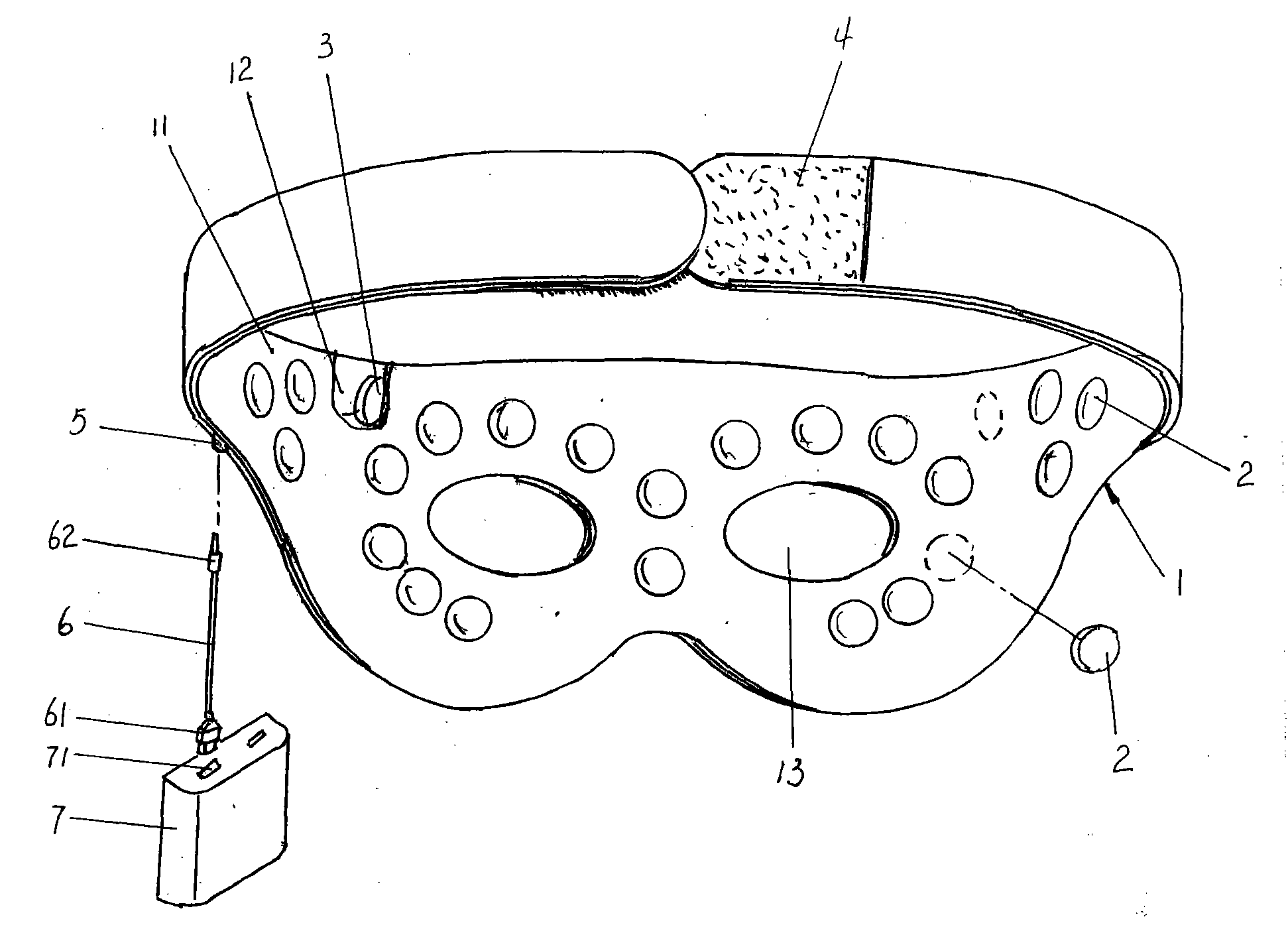 Health-care massage eyeshade