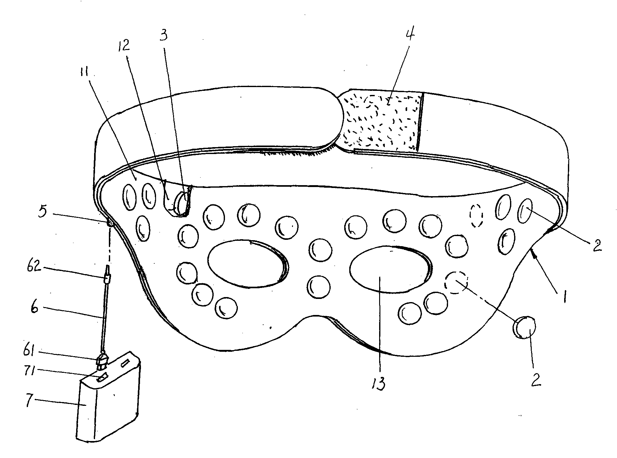 Health-care massage eyeshade