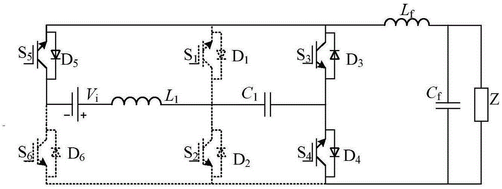 Single-stage non-isolated double-Cuk type inverter without electrolytic capacitor