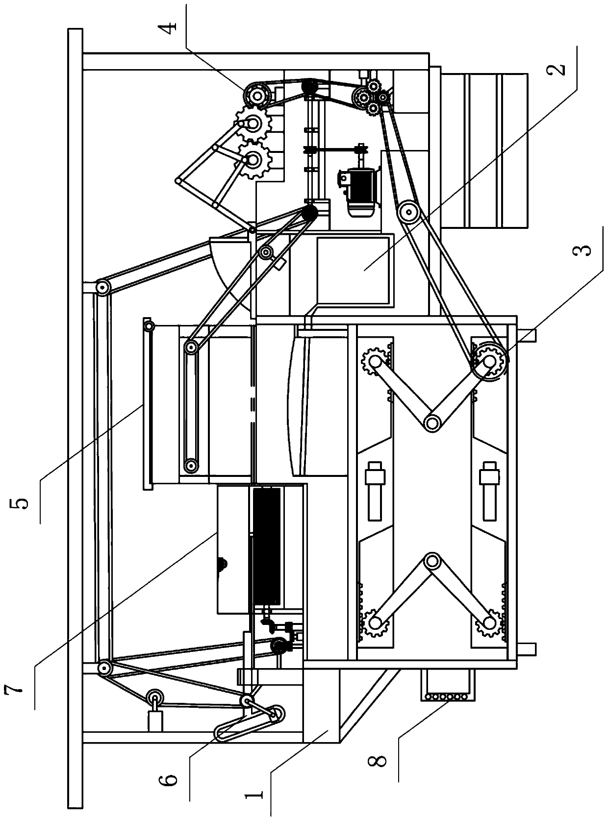 Edible fungus stringing device