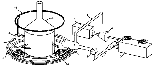 Calcium carbide furnace based calcium carbide sensible heat power generation system and implementation method thereof