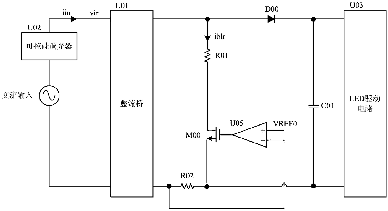 Discharge circuit, discharge current control method and led control circuit