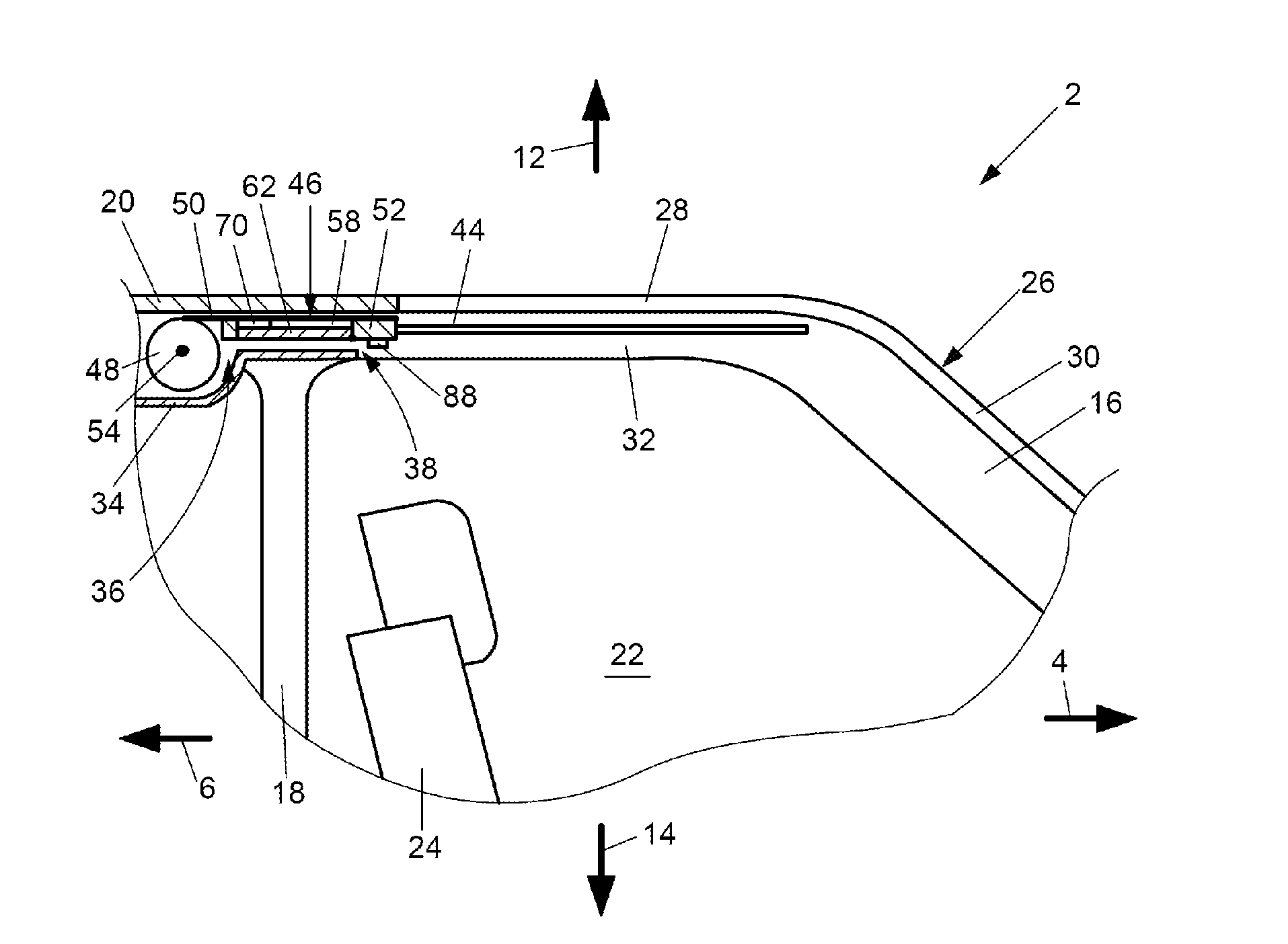 Motor vehicle with a protective sunscreen for the windowpane