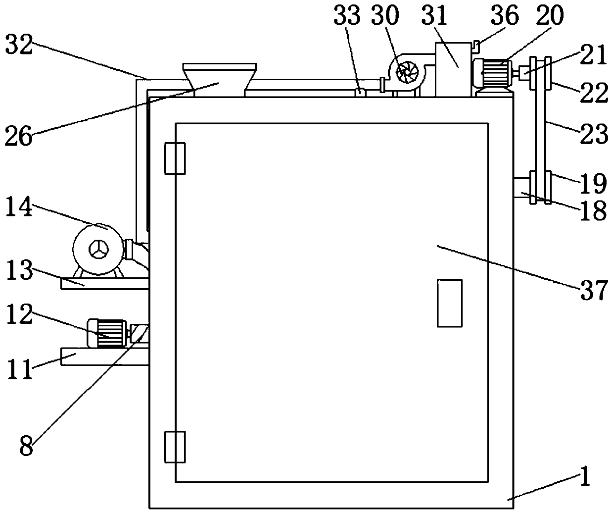 Treatment system for printing and dyeing sludge