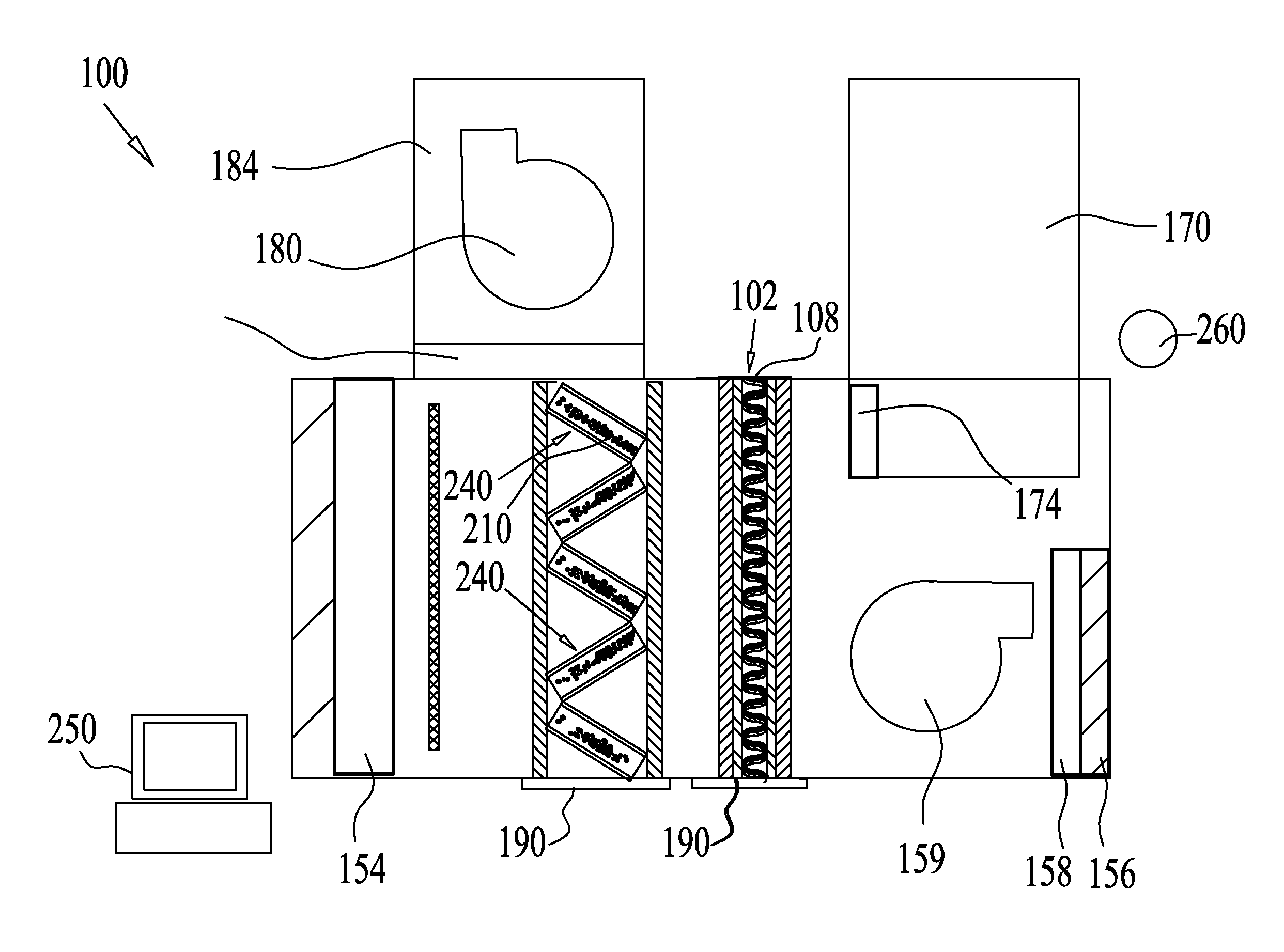 Volatile organic compound remover assembly