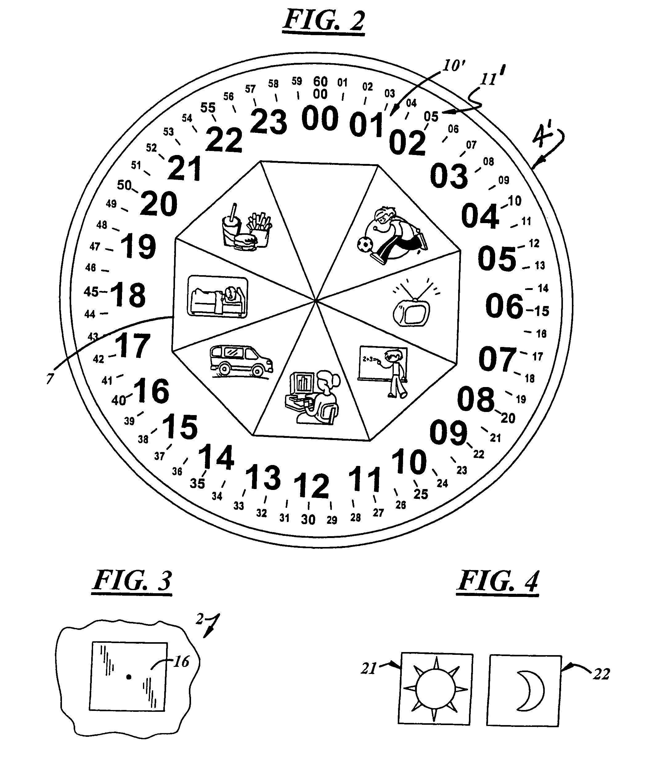 Apparatus for relating time to activity