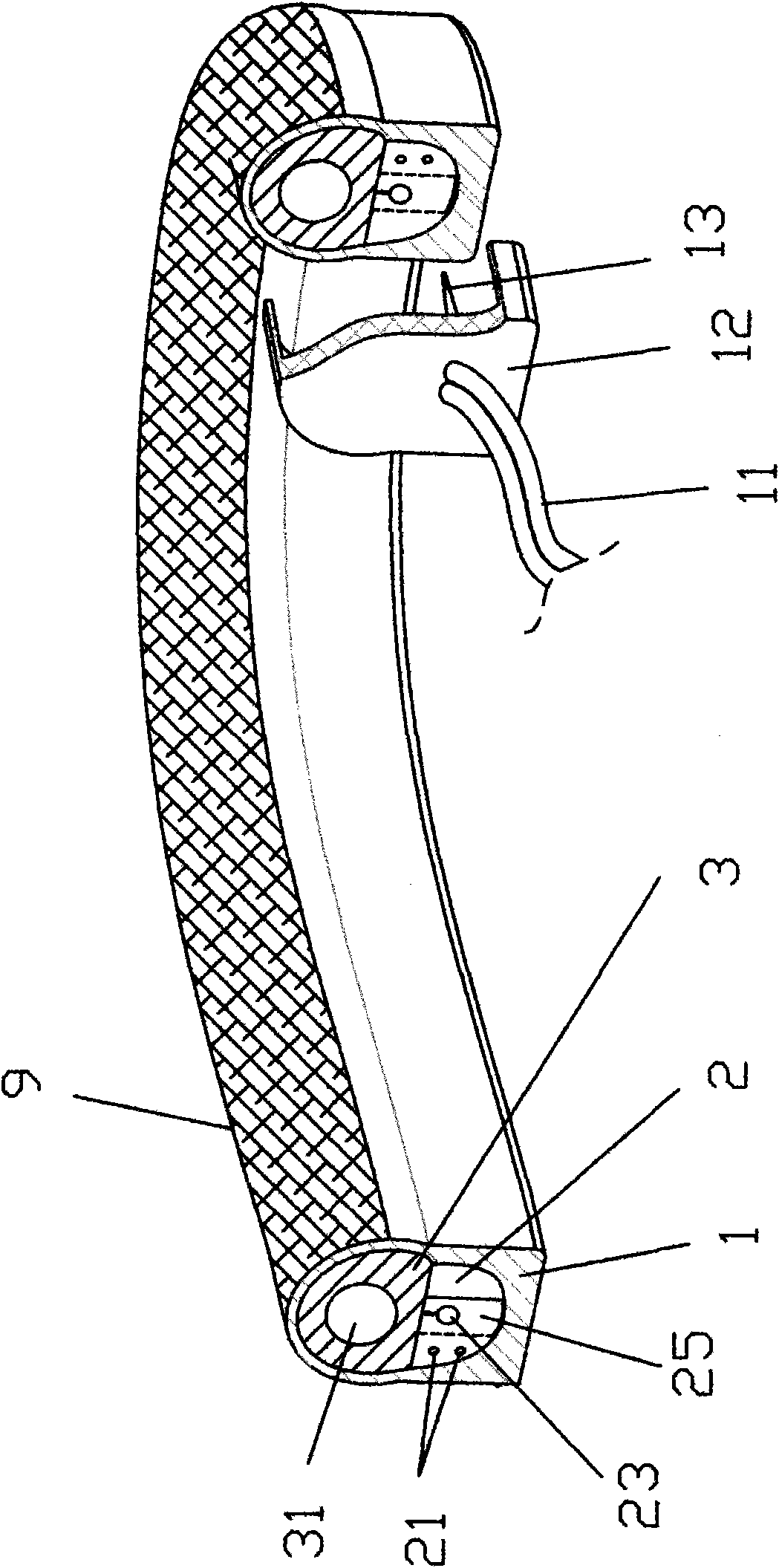 Hose lamp with improved structure