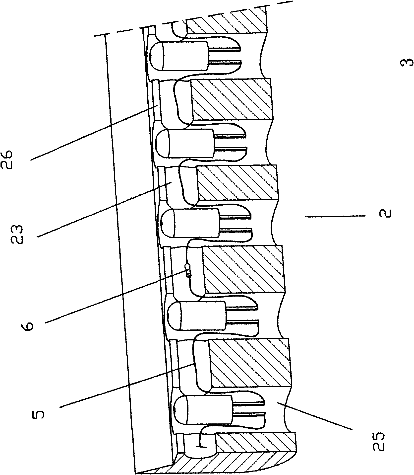 Hose lamp with improved structure